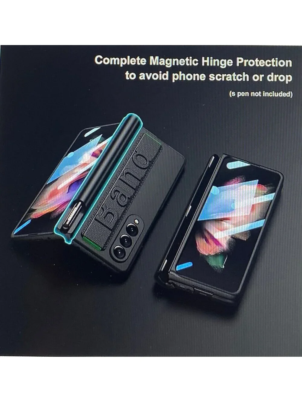 Libeagle Case for Samsung Galaxy Z Fold3 Black